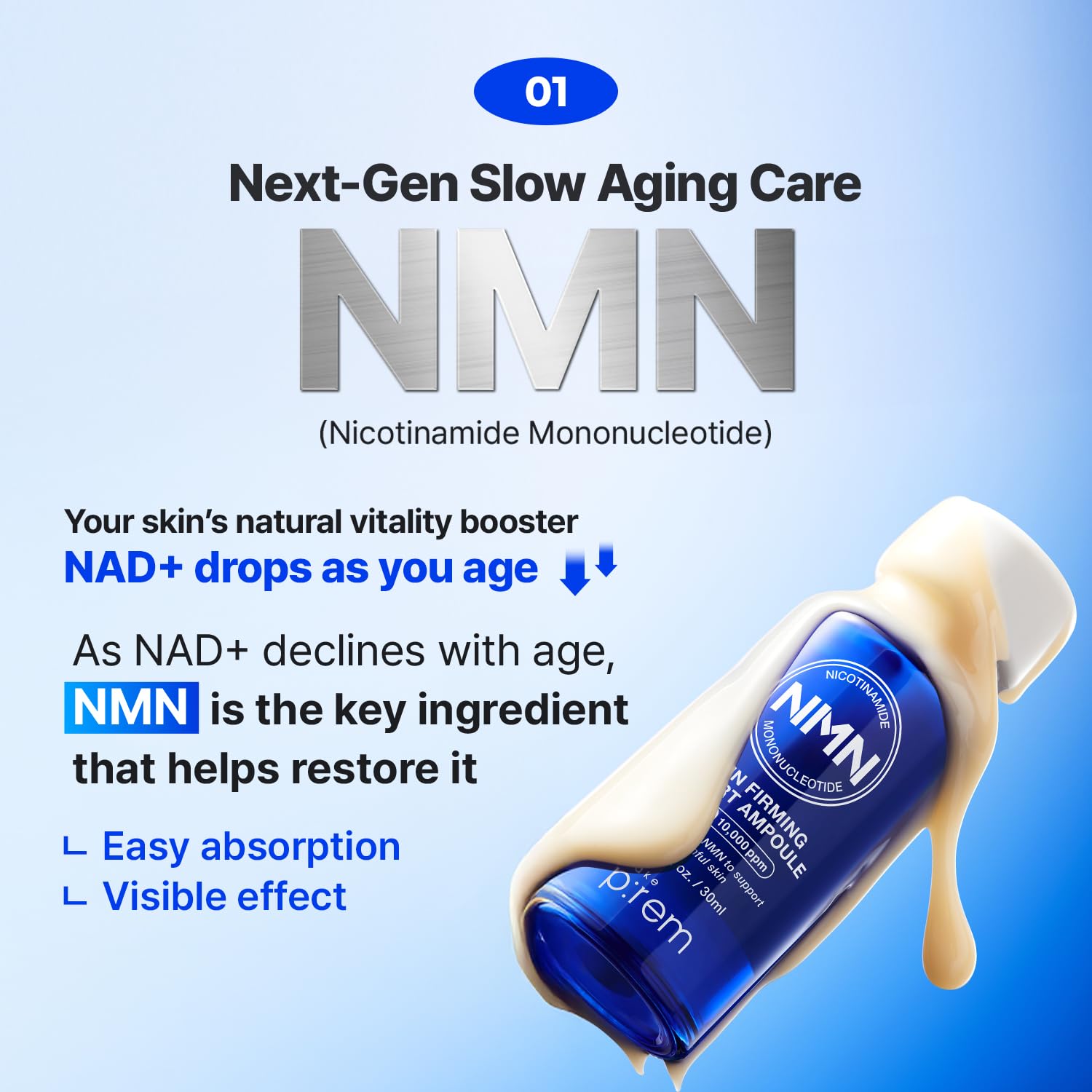 Amazon.com: MAKE P:REM NMN NAD+ Firming Expert Ampoule Serum